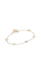 Ef Collection 14k 5 Diamond Enamel Star Chain Bracelet