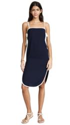 Solid Striped Disco Slip Dress