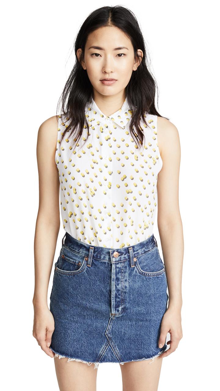 Equipment Colleen Ball Toss Button Down Shirt