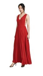 Fame And Partners Multi Strap Pleated Gown