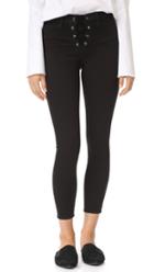 L Agence The Cherie Lace Up Skinny Jeans