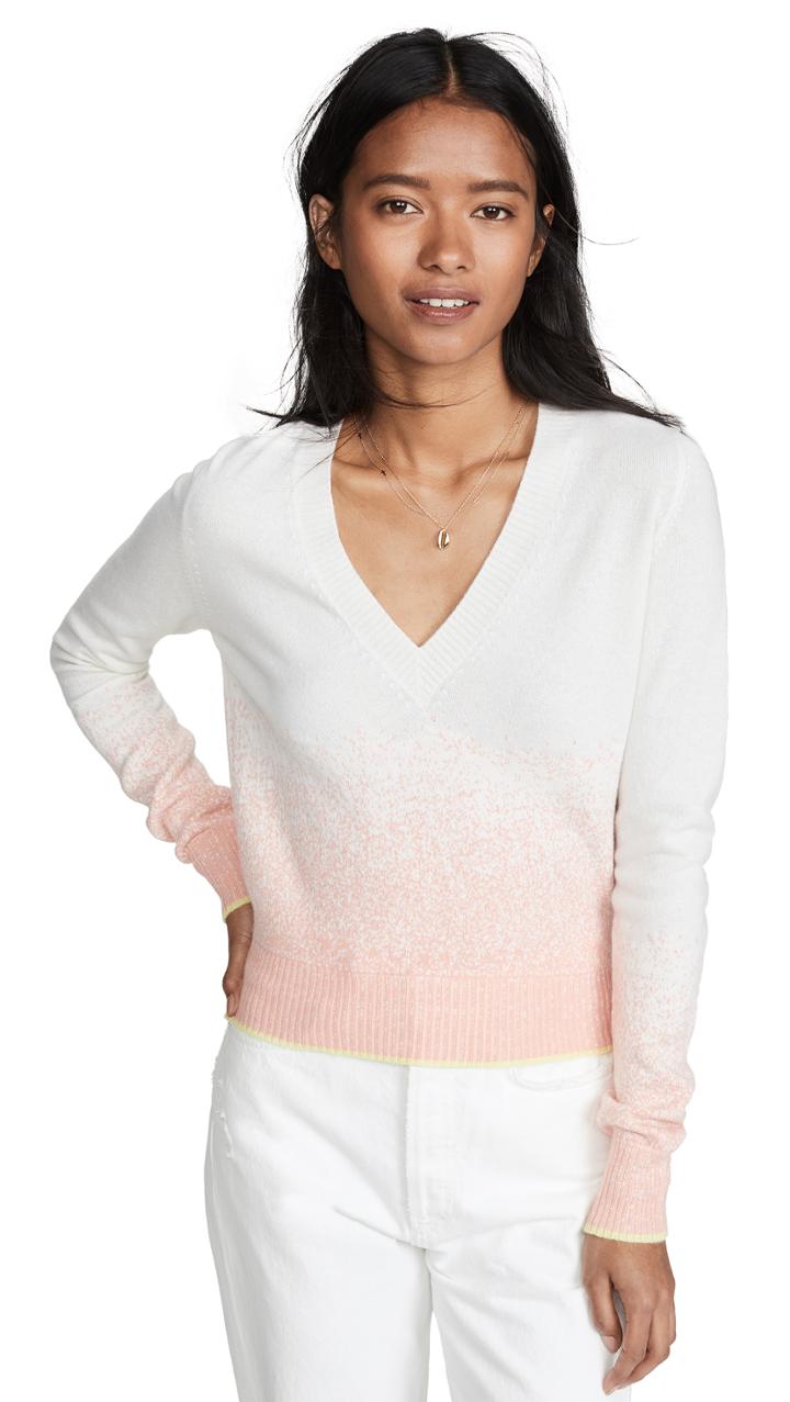 Barrie Ombre V Neck Pullover
