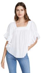 Madewell Flutter Sleeve Top