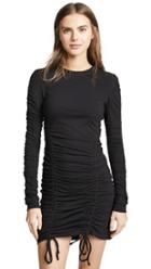 Kendall Kylie Crew Neck Ruched Dress