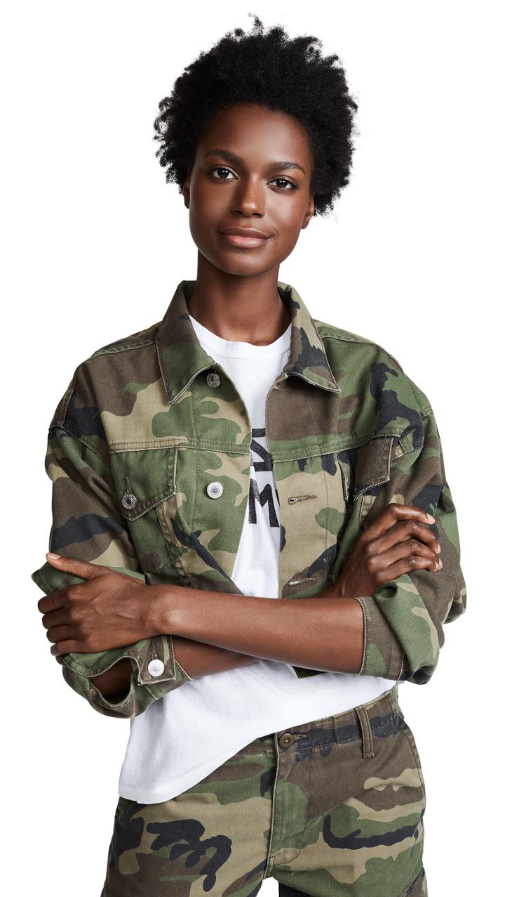 Re Done Camo Jacket