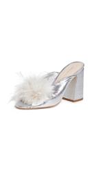 Loeffler Randall Laurel Twist Slides With Feathers