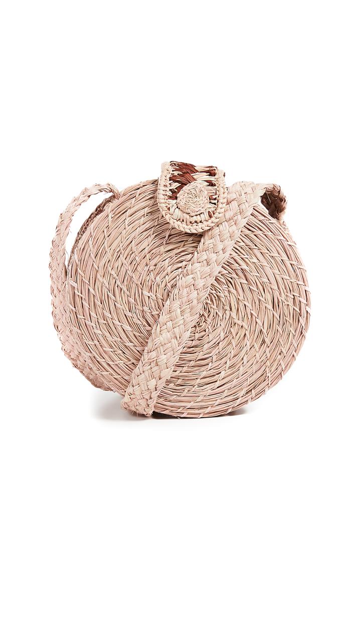 Kaanas Akumal Woven Circle Crossbody