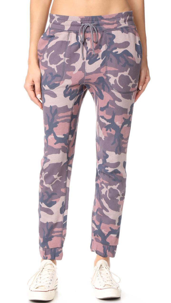 Free People Printed Camo Scout Joggers