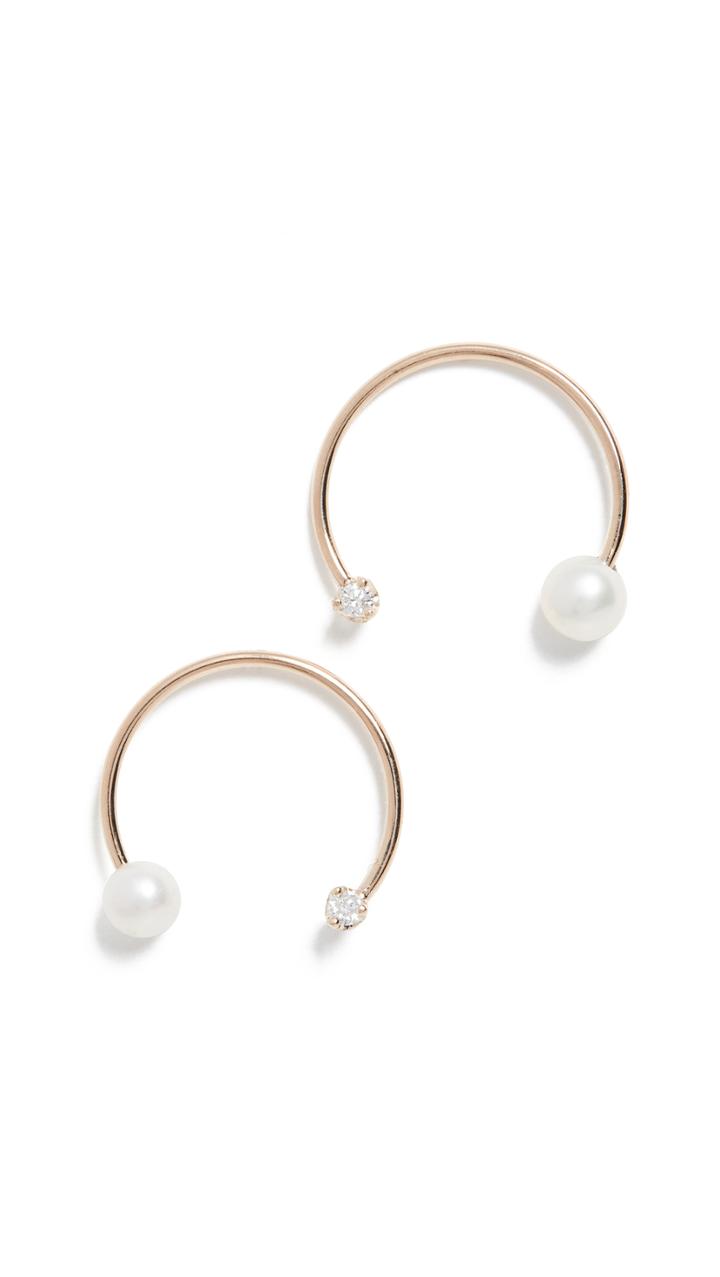 Zoe Chicco 14k Gold Medium Open Circle Earrings