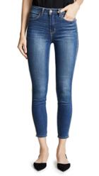 L Agence High Rise Skinny Jeans With Metallic Trim