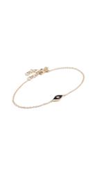 Ef Collection 14k Diamond Enamel Evil Eye Chain Bracelet