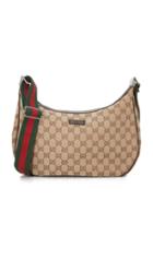 What Goes Around Comes Around Gucci Canvas Round Messenger Bag Previously Owned 