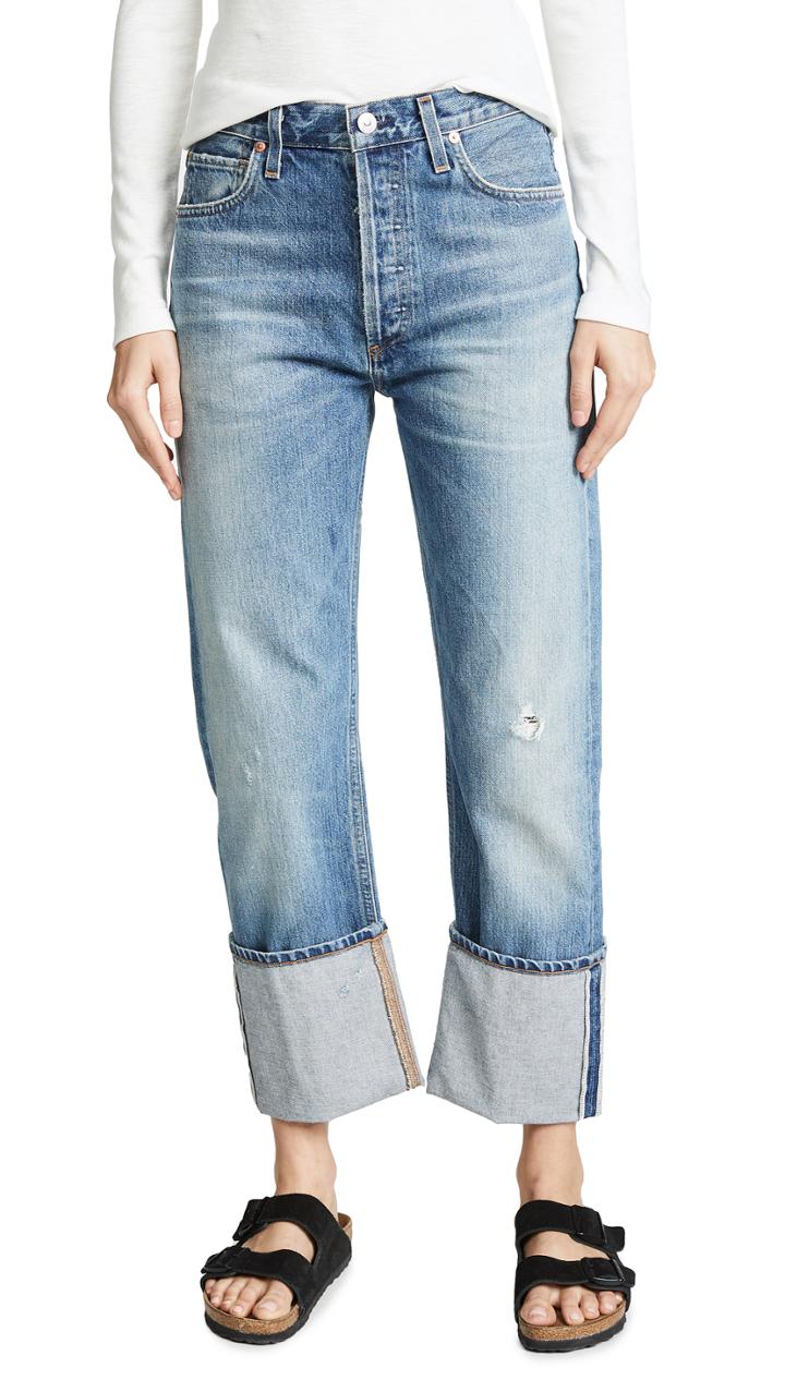 Citizens Of Humanity Reese Cuffed Straight Leg Jeans