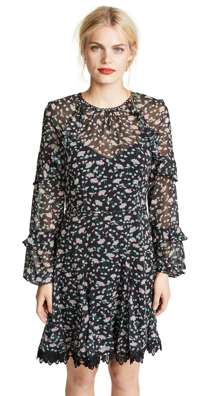 La Maison Talulah Unwavering Glamour Long Sleeve Mini Dress