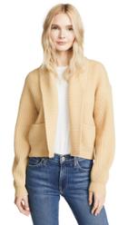 Vince Cropped Ribbed Cardigan