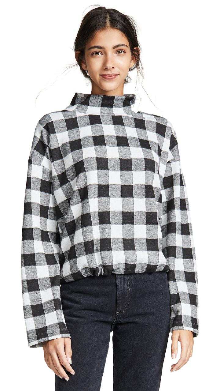 Bb Dakota Buffalo Check Sweatshirt