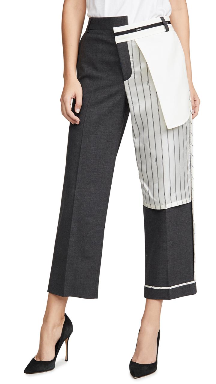 Monse Inside Out Pinstripe Pocket Pants