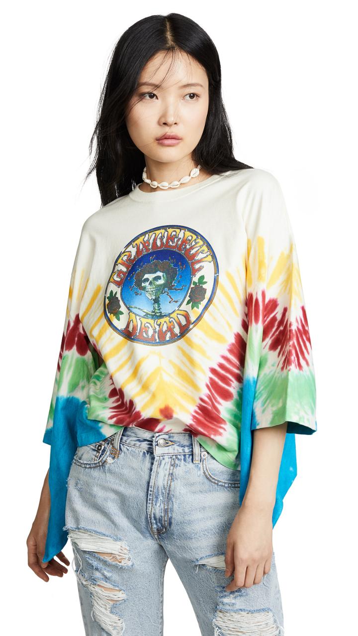 R13 Tie Dye Kimono Sleeve Tee