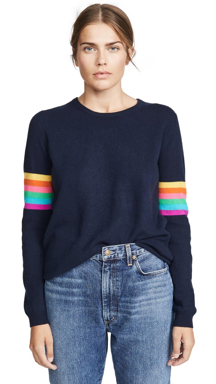 Jumper 1234 Rainbow Cashmere Crew Sweater