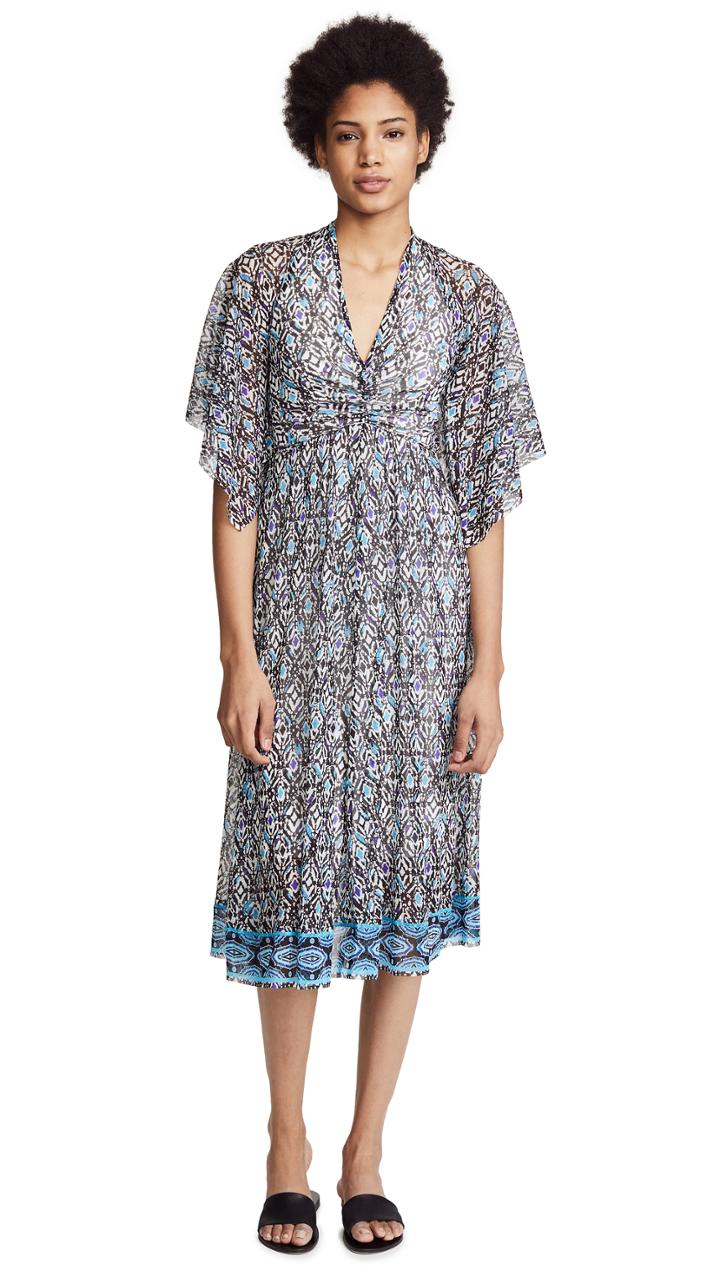Fuzzi V Neck Ss Dress