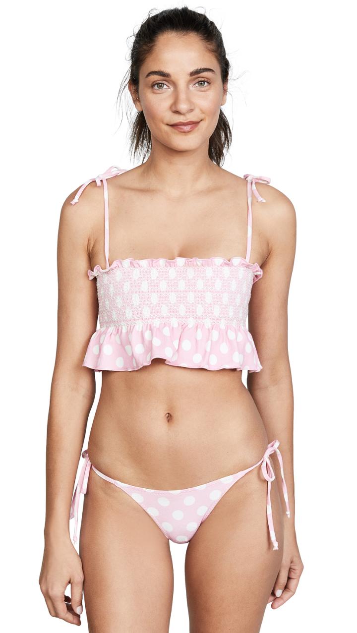 Lisa Marie Fernandez Selena Smocked Bikini