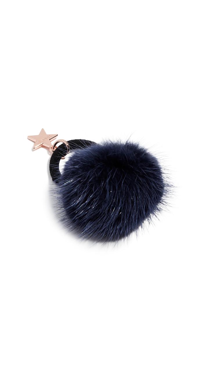 Jocelyn Mink Tail Pom Pony Hair Tie