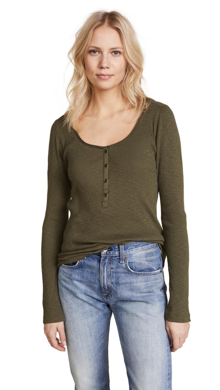 Rag Bone Jean Lilies Henley