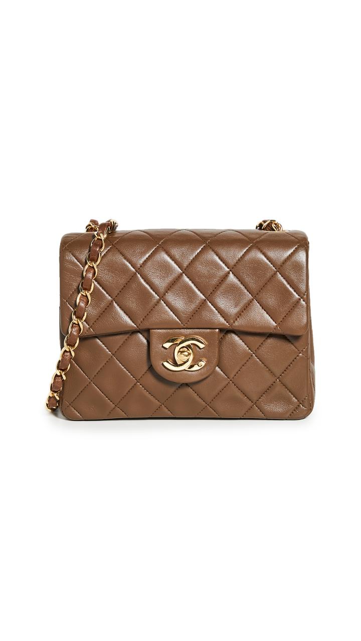 What Goes Around Comes Around Chanel Black Half Flap Mini Bag