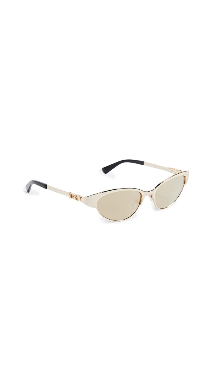 Moschino Narrow Metal Sunglasses