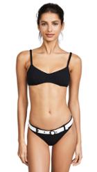 Solid Striped The Chelsea Stripe Rib One Piece Swimsuit