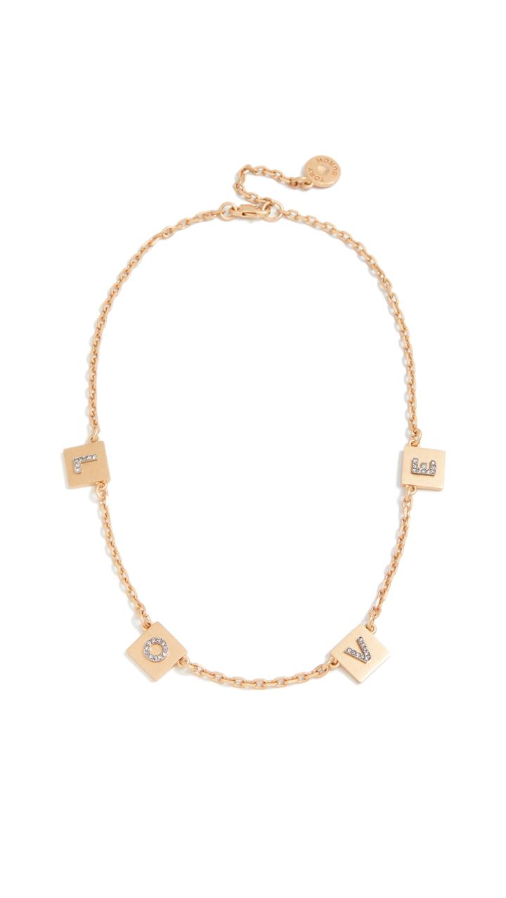 Tory Burch Love Message Delicate Necklace