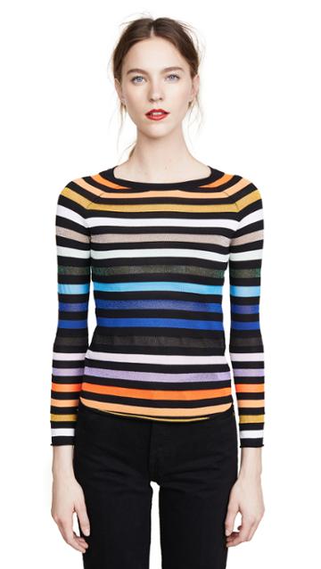 Replica Los Angeles Intarsia Stripes Top