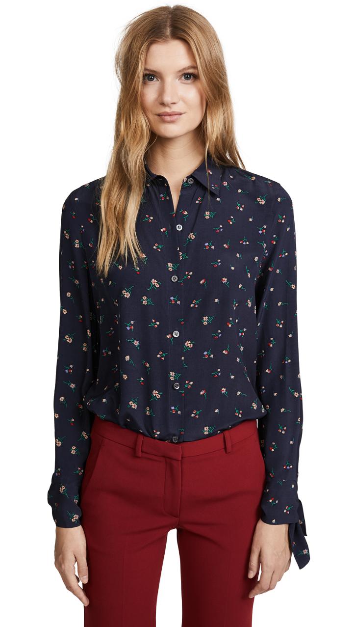 Theory Tie Cuff Shirt