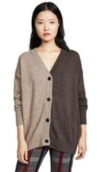Goen J Two Tone Cardigan