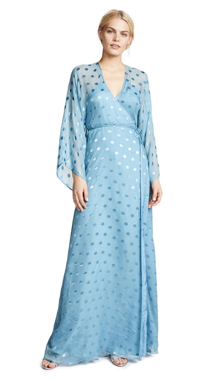 Michelle Mason Kimono Wrap Gown