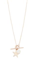 Loren Stewart Star And Pearl Toggle Necklace