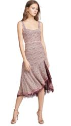 Jonathan Simkhai Lace Open Slit Bustier Dress