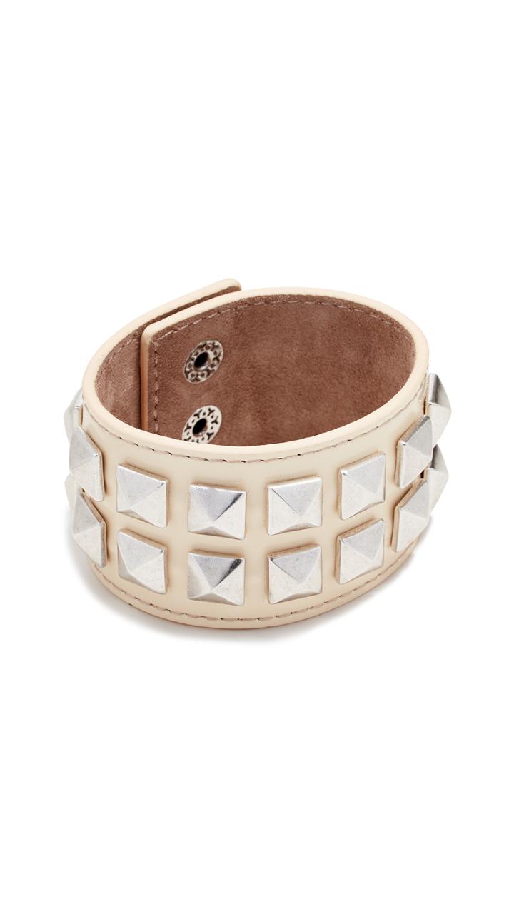 Marc Jacobs Wide Studded Leather Bracelet