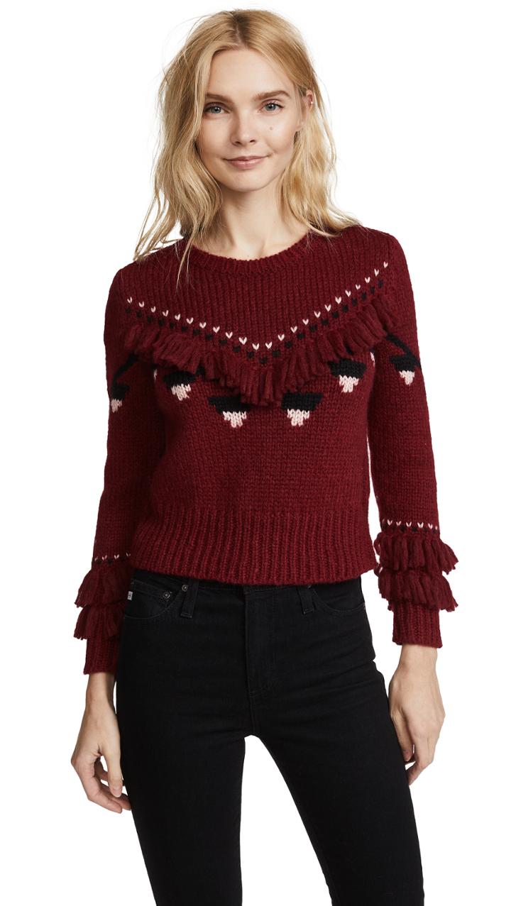 Loveshackfancy Atlas Cropped Pullover