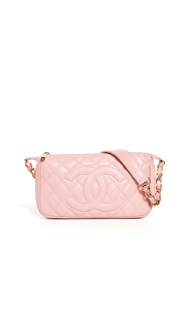 What Goes Around Comes Around Chanel Pink Caviar Timeless Cc Pochette