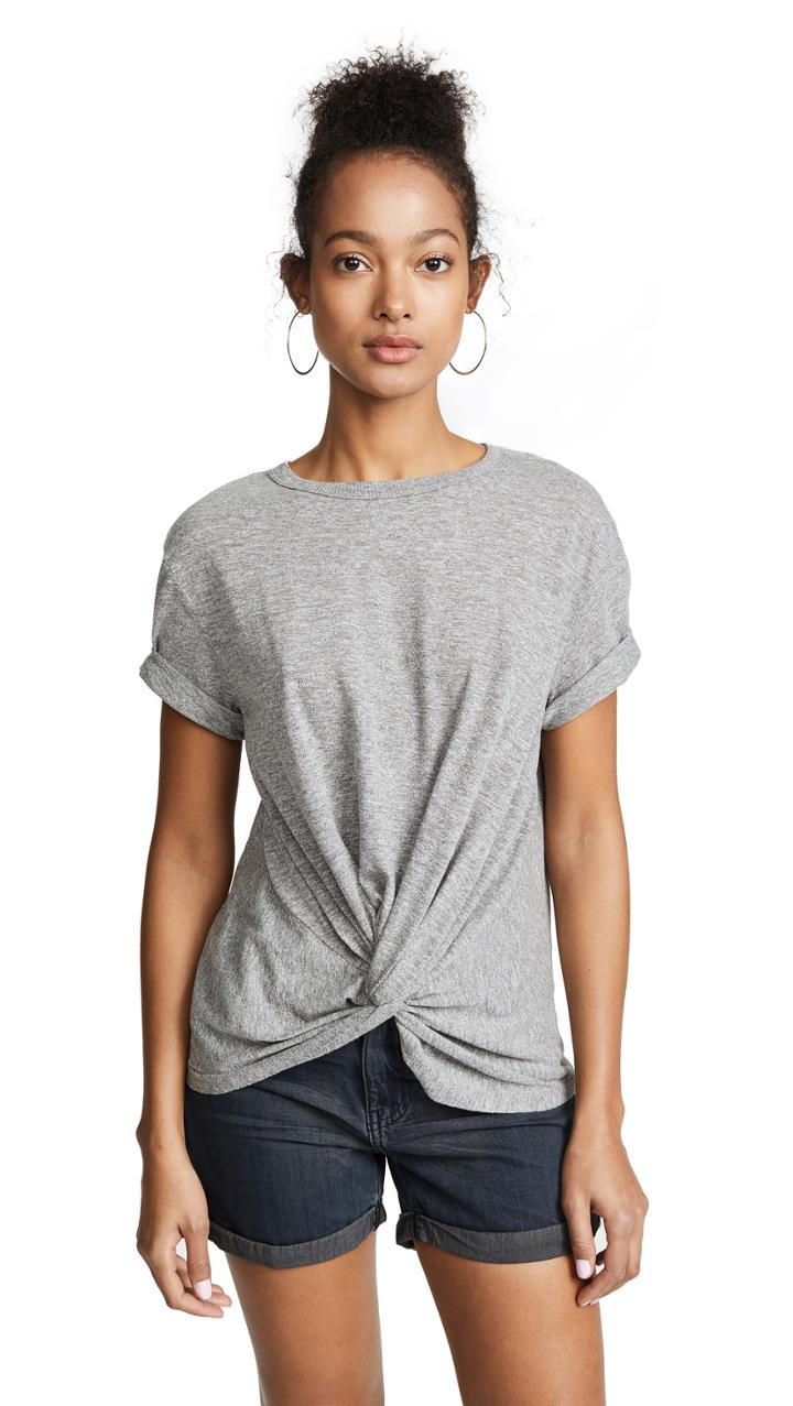 7 For All Mankind Knotted Front Tee