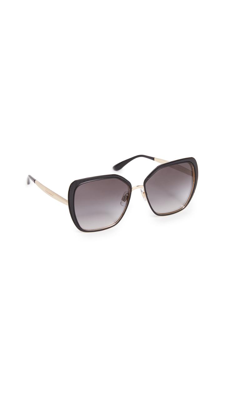 Dolce Gabbana Square Fluted Sunglasses