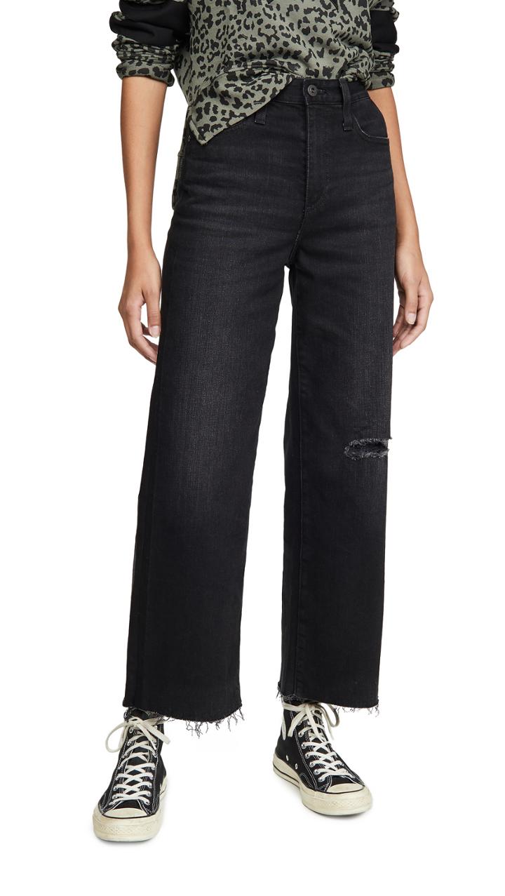 Ag The Etta High Waisted Wide Leg Crop Jeans