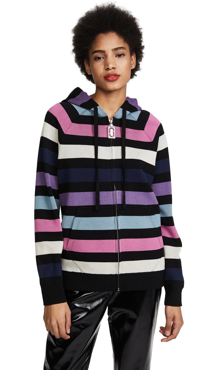 Marc Jacobs Long Sleeve Zip Hoodie