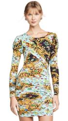 Versace Jeans Couture Puff Sleeve Mini Dress