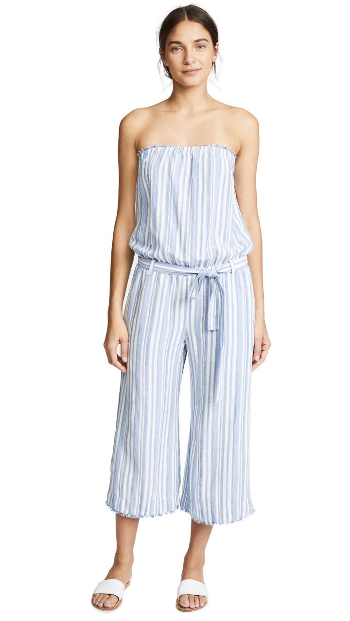 Bella Dahl Strapless Crop Jumpsuit