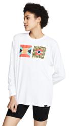 Proenza Schouler Pswl Flag Long Sleeve Tee