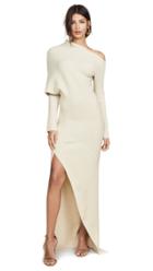 Roberto Cavalli One Shoulder Long Sleeve Knit Dress