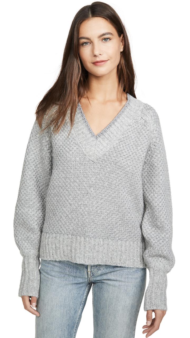 Veronica Beard Mirnie V Neck Sweater