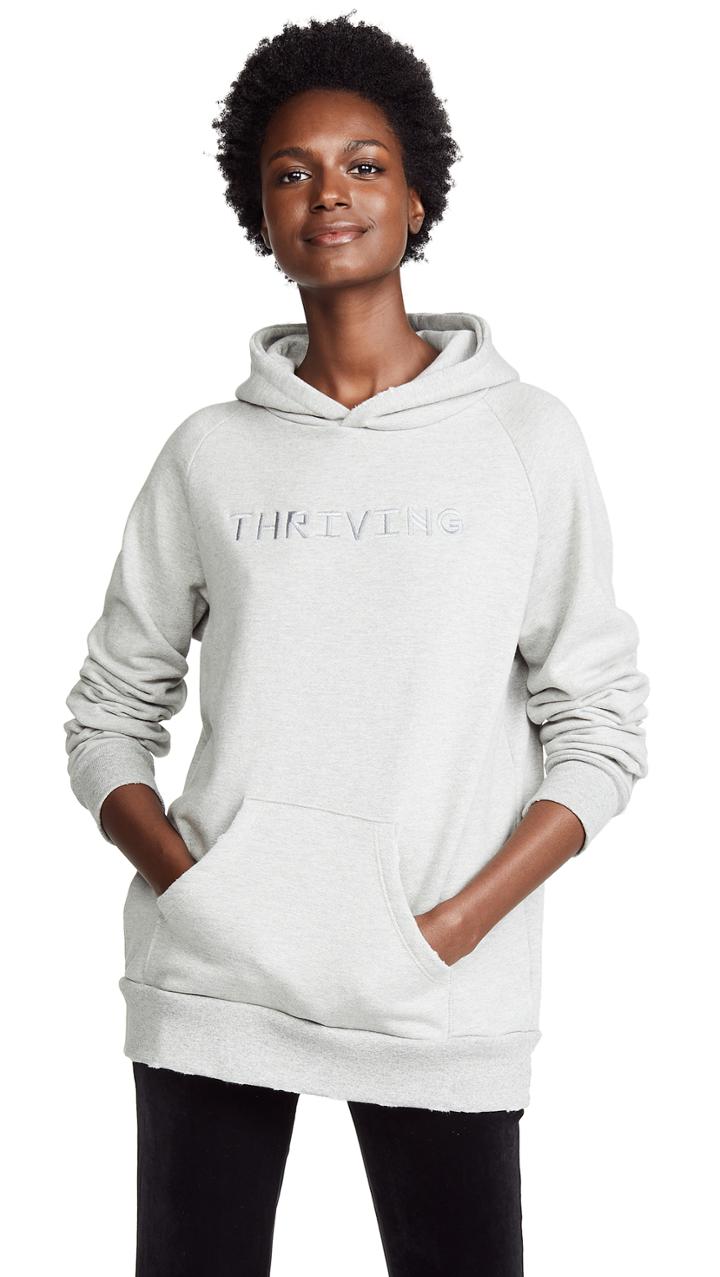 Baja East Thriving Embroidered Hoodie